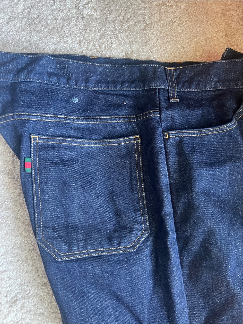 Straight Fit Men's Dark Blue Jeans